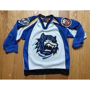Bridgeport Sound Tigers AHL Hockey Jersey Islanders Authentic Minors Boys S/M